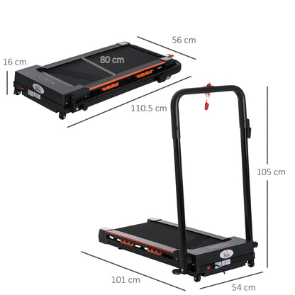 Elektrisch Loopband – Compact Loopband – Inklapbaar Loopband – Loopband Voor Thuis – Snelheid 1-6 Km/u – Veilig Met Noodstop