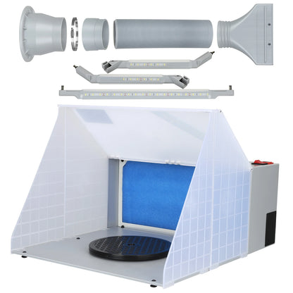 Afzuigventilator – Afzuiger – Ventilator – Luchtverfrisser – Werkplaatsventilator – 4 M³/Min Luchtstroom – Compact En Draagbaar - 220V