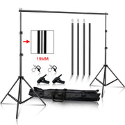 SH Background Stand Support System Photography Studio Backdrop Kit Holder with Carry Bag for Muslins Backdrops,Paper and Canvas