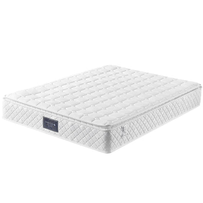 Comanlai 160x200cm Spring Mattress,7 Zones Cold Foam Mattress,H3 Hardness,Quilted Microfiber Cover-Topping,160x200x25cm