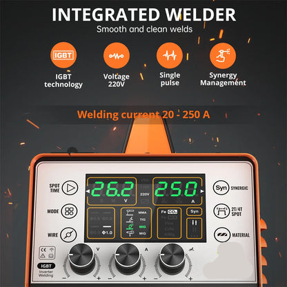 Lasmachine – MIG Lasser – TIG Lasser – MMA Lasser – Compact – 15-250 Ampère – Multi-Inzetbaar