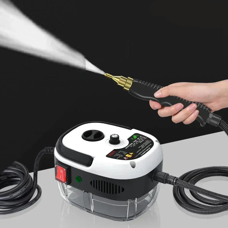 Stoomreiniger - 2500W - Draagbare - Hogedrukreiniger - Hete Stoom - Hoge Temperatuur Desinfectie - Voor Auto - Keuken - Airco en Thuisgebruik - QUORE