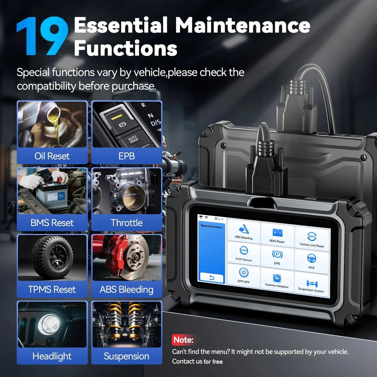OBD2 Diagnosetool – OBD2 Scanner – Auto Diagnoseapparaat – Foutcode Lezer – Resetfunctie – 5,45 Inch Touchscreen – Wifi Updates