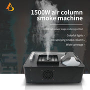 DMX LED 1500W  Rookmachine met LED en Draadloze Afstandsbediening -  Rookmachine Halloween - Zwart - QUORE
