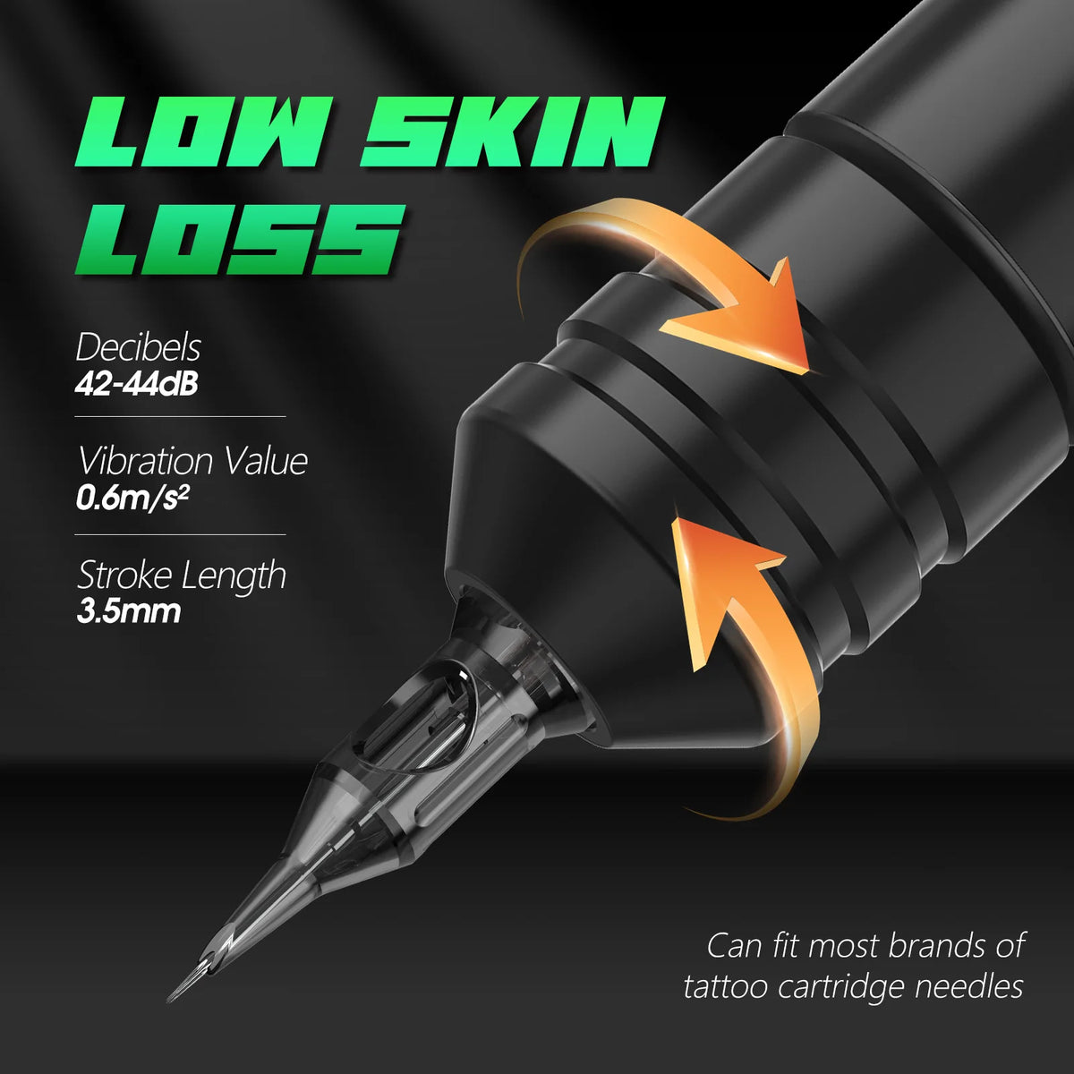 Ninja RS - Tattoo Machine - Tattoo pen - Tattoo Set - Complete set voor beginners & gevorderden - Tattoo Machine Pen - 12V - 2400mah - Zwart - QUORE