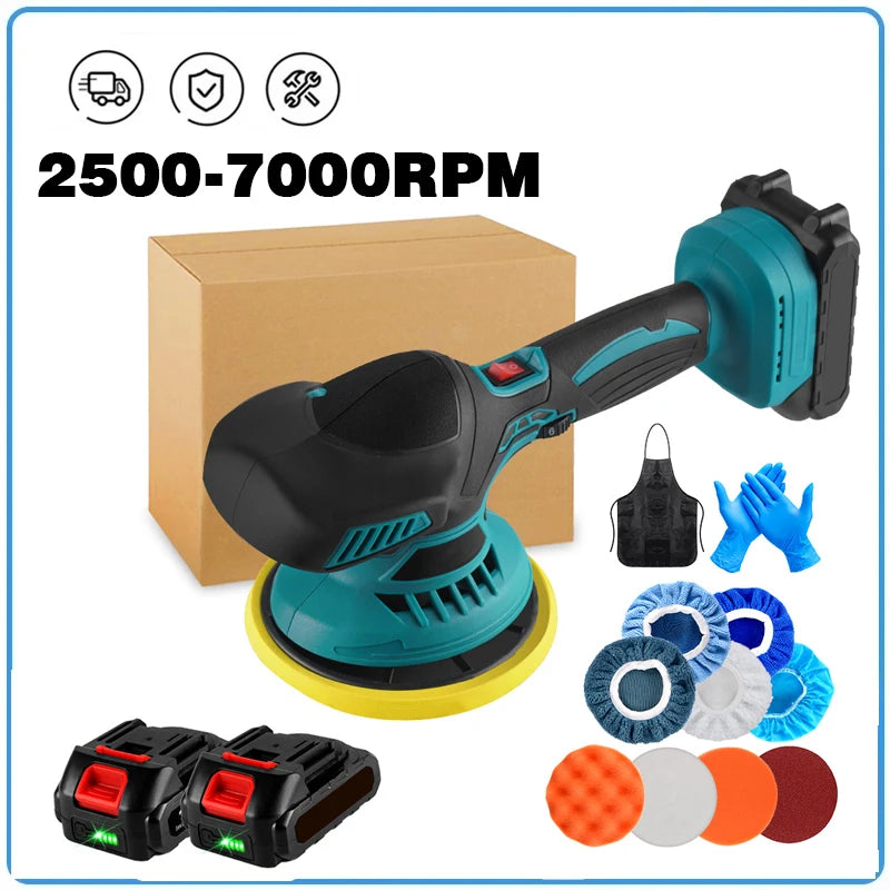 Cordless Car Polisher For Makita Battery Wireless Car Polishing Machine 6 Gears Electric Polish Machines Adjustment Power Tools