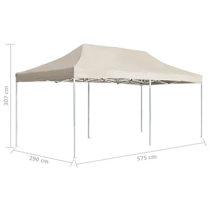 Tuinpaviljoen – Opvouwbare Tent – Paviljoen – Partytent – Buiten Tent – Aluminium Frame – 3 x 6 Meter – Oxford Stof Met PVC-Coating - Beige