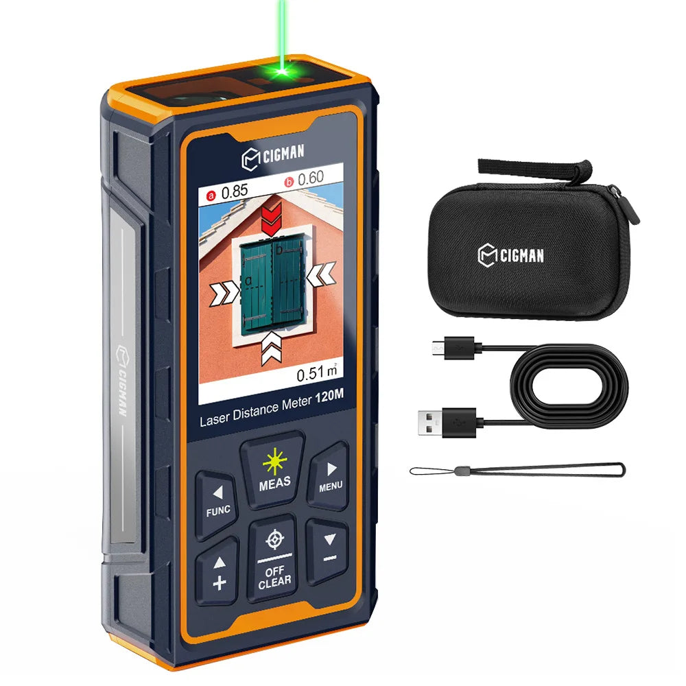 Lasermeetapparaat – Afstandsmeter – Meetinstrument – Laserafstandsmeter – Meetlint – Meetafstand Tot 120 Meter – IP68 Waterdicht