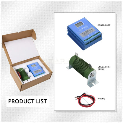 4000W MPPT Wind & Solar Hybrid Charge Controller  12V 24V 48V Regulator for Wind turbine and Solar Panels  Charging Battery
