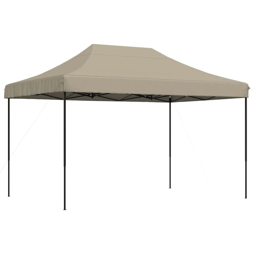 Opvouwbare Partytent – Tuinpaviljoen – Partytent – Tuientent – Feesttent – Kampeertent – Beschuttende Tent – 410x279x315 Cm – Waterdicht Oxford Polyester – Stalen Frame - Bruin