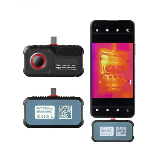 Warmtebeeldcamera - Warmtecamera - Infrarood Camera - Thermische Beeldcamera - 256x192 IR Resolutie - 25Hz Beeldverversing - Thermische Imager - Voor Android Tablets - Inspectiecamera - Lekdetectie en Onderhoud