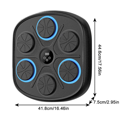 Music Boxing Machine Bluetooth Punching Training Equipment BT Link Boxing Wall Target Workout Machine for Home Exercise Gym