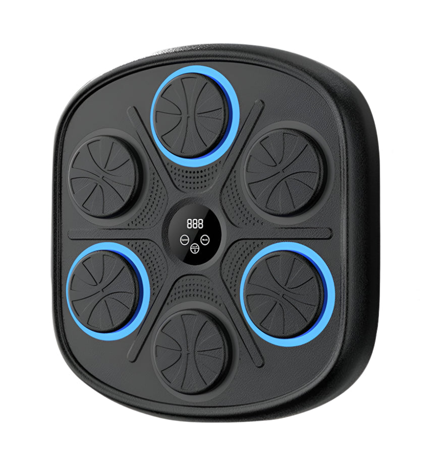 Music Boxing Machine - Music Boxing Machine voor de Muur - Interactieve Boks Trainer voor Thuis & Gym - Met volwassenenhandschoenen - Zwart