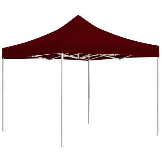 Tuinpaviljoen – Partytent – Draagbare Tent – Buitentent – Ontvouwbare Ontvangsttent – Schaduwtent – UV-Bescherming – Aluminium Frame – 3x3 Meter - Rood