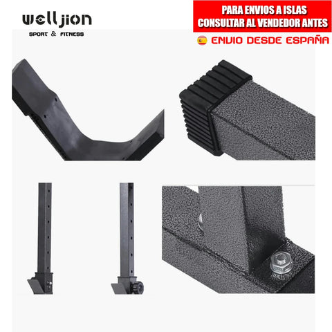 Multi-function Rack Holder for Bar and Pesas | Adjustable Squat Rack of Muscle Squats