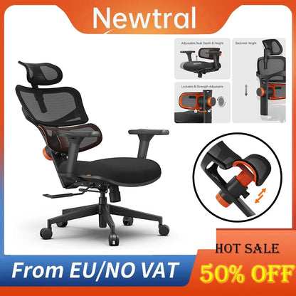 Ergonomische Bureaustoel – Office Chair – Gamestoel – Kantoorstoel – Draaistoel – Verstelbare Lendensteun – Ademend Mesh Rugleuning