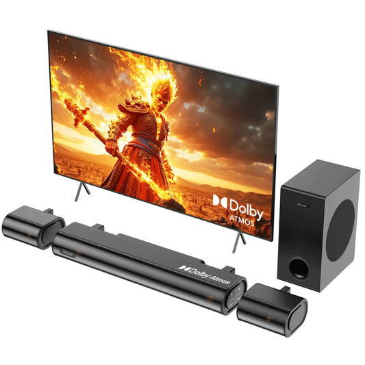 Soundbar – Draadloze Speaker – Home Cinema Geluid – 5,25 Inch Subwoofer – Aluminium-Magnesium Drivers
