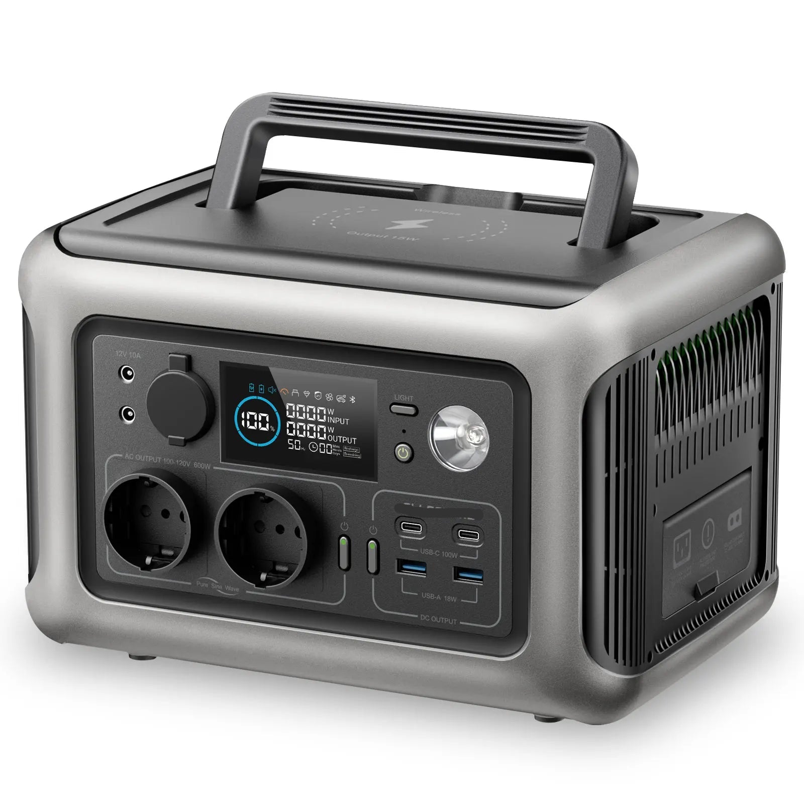 Solar Generator - Powerstation - Stroomgenerator - Draagbare - 600W – 299Wh - Powerbank - Voor Kamperen, Reizen & Noodsituaties - QUORE