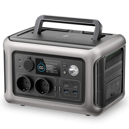 Solar Generator - Powerstation - Stroomgenerator - Draagbare - 600W – 299Wh - Powerbank - Voor Kamperen, Reizen & Noodsituaties - QUORE