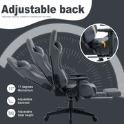 Gaming Bureaustoel - Ergonomische bureaustoel - Bureaustoelen voor Volwassenen - Chair - Ademende PC-Stoel - Grijs