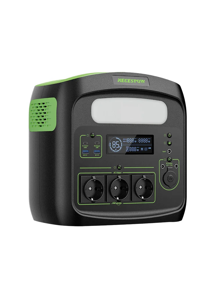 Powerstation – Draagbare Generator – Noodstroom – Camping Accu – Mobiele Energie – 700W Vermogen – 483,84Wh LiFePO4 Batterij