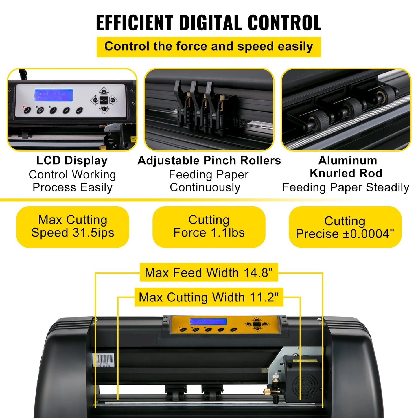 Vinyl Cutter – Snijplotter – Plotter – Stickersnijder – Vinylsnijder – 14 Inch Snijbreedte – Hoge Precisie & Digitale Controle