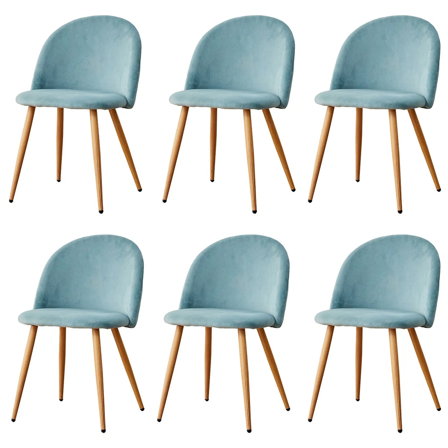 Velvet Eetkamerstoelen – Zachte Stoelen – Comfortabele Stoelen – Metalen Poten – Antislip Voeten – Zithoogte 43 Cm – Kruipvrije Bekleding