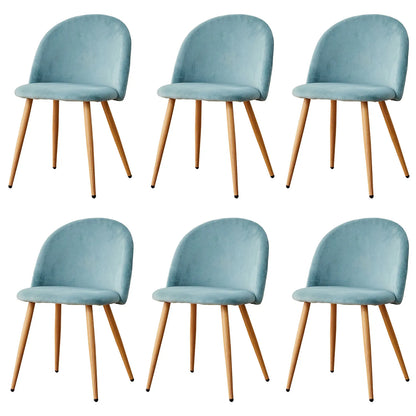 Velvet Eetkamerstoelen – Zachte Stoelen – Comfortabele Stoelen – Metalen Poten – Antislip Voeten – Zithoogte 43 Cm – Kruipvrije Bekleding