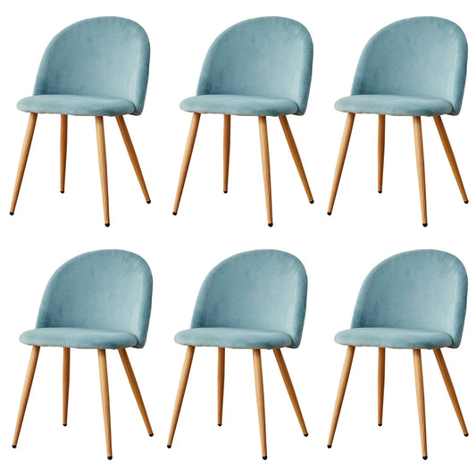 Velvet Eetkamerstoelen – Zachte Stoelen – Comfortabele Stoelen – Metalen Poten – Antislip Voeten – Zithoogte 43 Cm – Kruipvrije Bekleding
