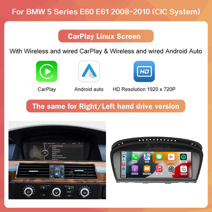 Carplay Autoradio – Multimediascherm – Navigatiesysteem – Touchscreen – Multimedia Interface – Draadloos Apple CarPlay – 8,8 Inch 1920x720 Resolutie - QUORE