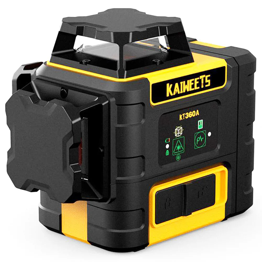Laser Waterpas – Zelfnivellerende Laser – Groene Laser – 360° Laserlijnen – Automatische Nivellering – IP54 Waterbestendig – 20 Uur Batterijduur