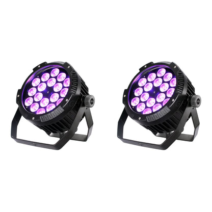 LED Parlicht – LED Podiumverlichting – DJ Licht – Disco Lamp – Stage Light – IP65 Waterdicht – 18x18W RGBWA UV 6-in-1 LEDs – Ventilatorloos Geluidloos - QUORE