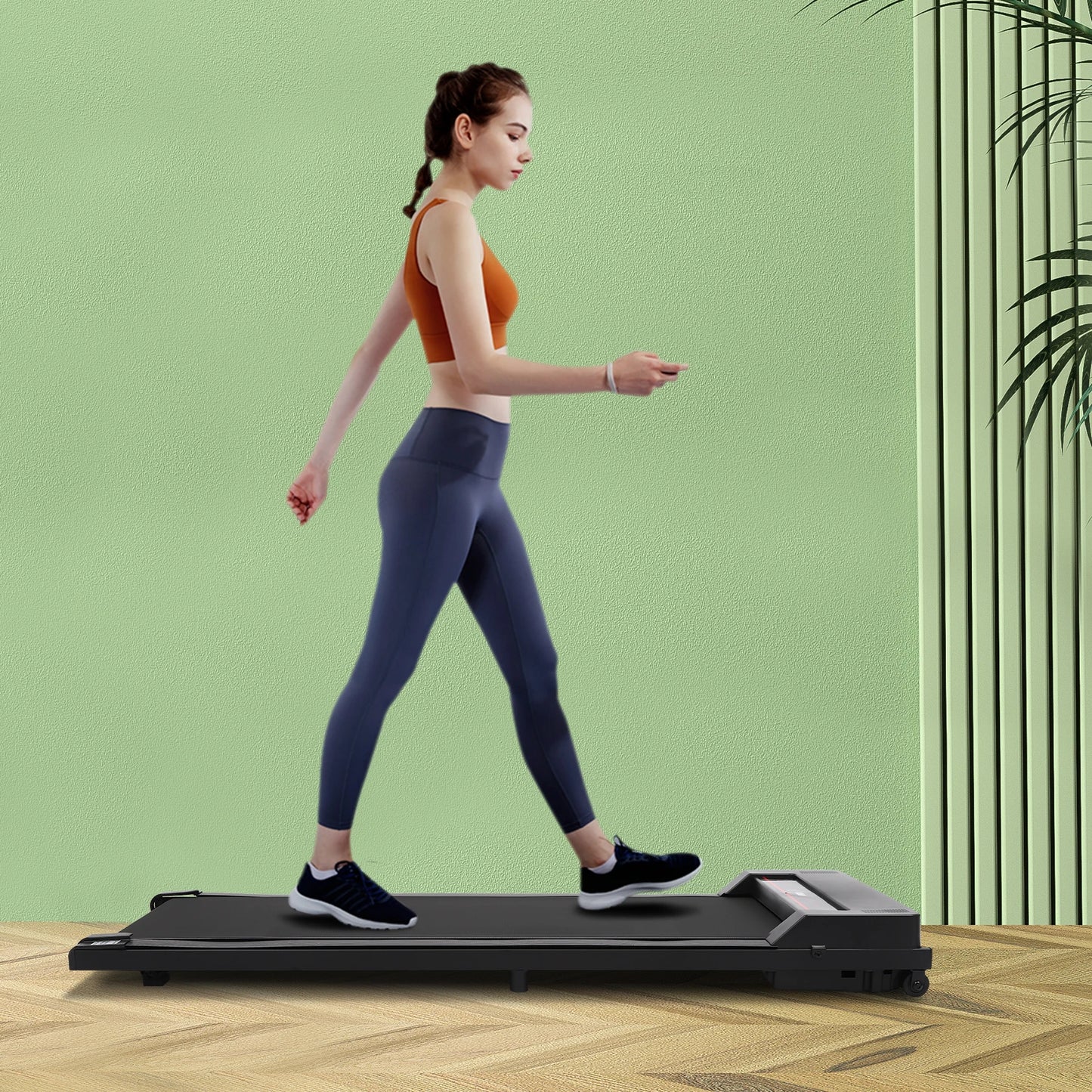 Treadmill - Treadmills - Walking Belt - Walking Pad - Treadmill - Electric Treadmill for Under Desk - for Walking and Jogging - Black