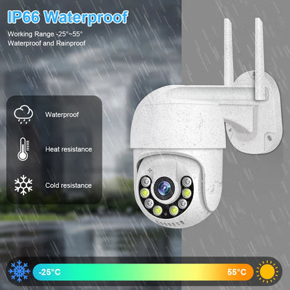 Beveiligingscamerasysteem - 8CH 5MP Camera - Openlucht - POE-camera - Bewakingscamera - AI-menselijke detectie -  Beveiligingscamera - Beveiligingscamerasysteem - Nachtzicht - 4 stuks - Wit - QUORE