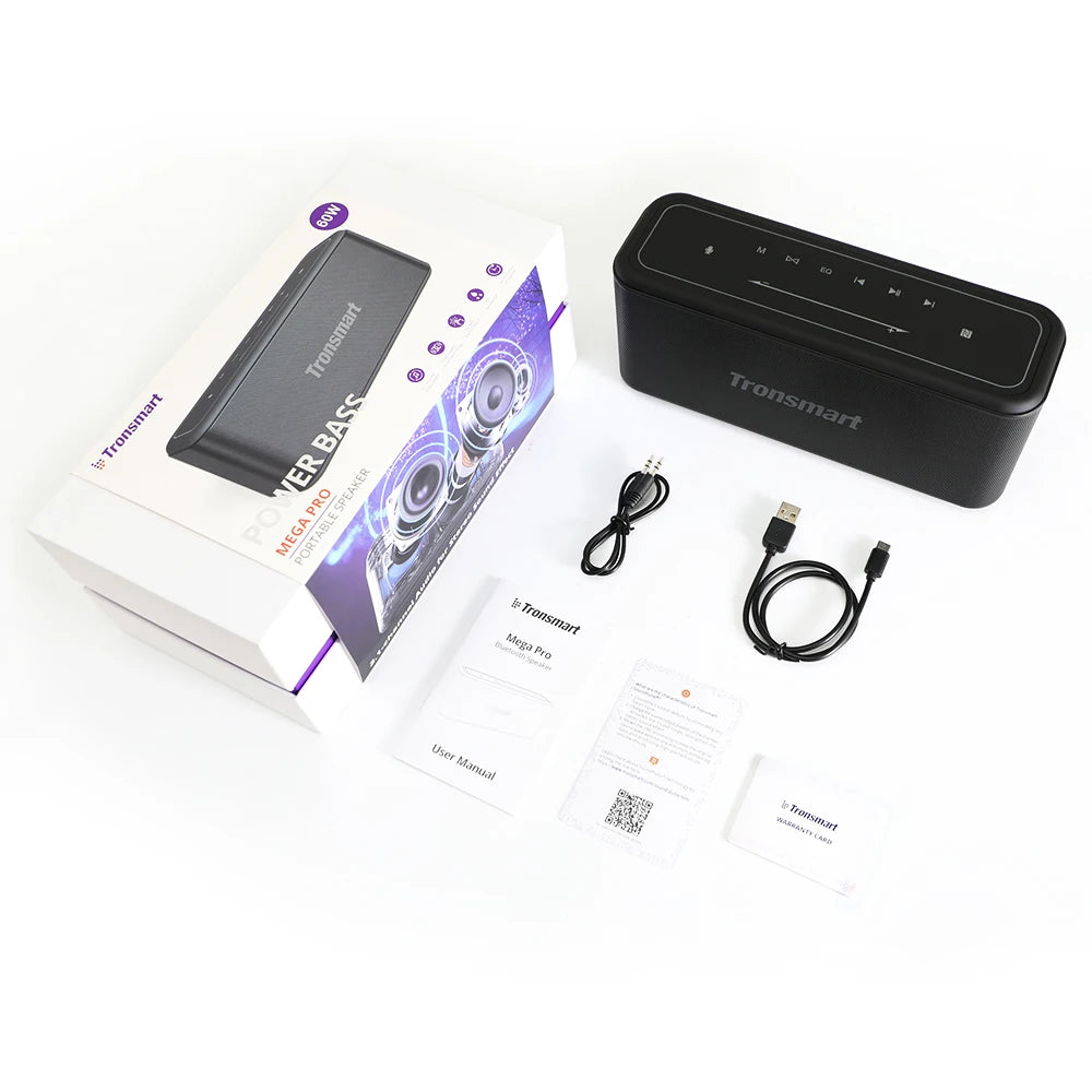 Tronsmart - Bluetooth Speakers -Bluetooth Speaker Wireless -Bluetooth Speaker Waterproof - 60W Portable Mega Pro- with voice assistant