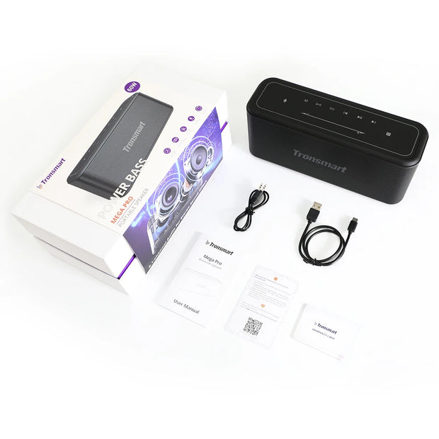 Tronsmart - Bluetooth Speakers -Bluetooth Speaker Wireless -Bluetooth Speaker Waterproof - 60W Portable Mega Pro- met stemassistent