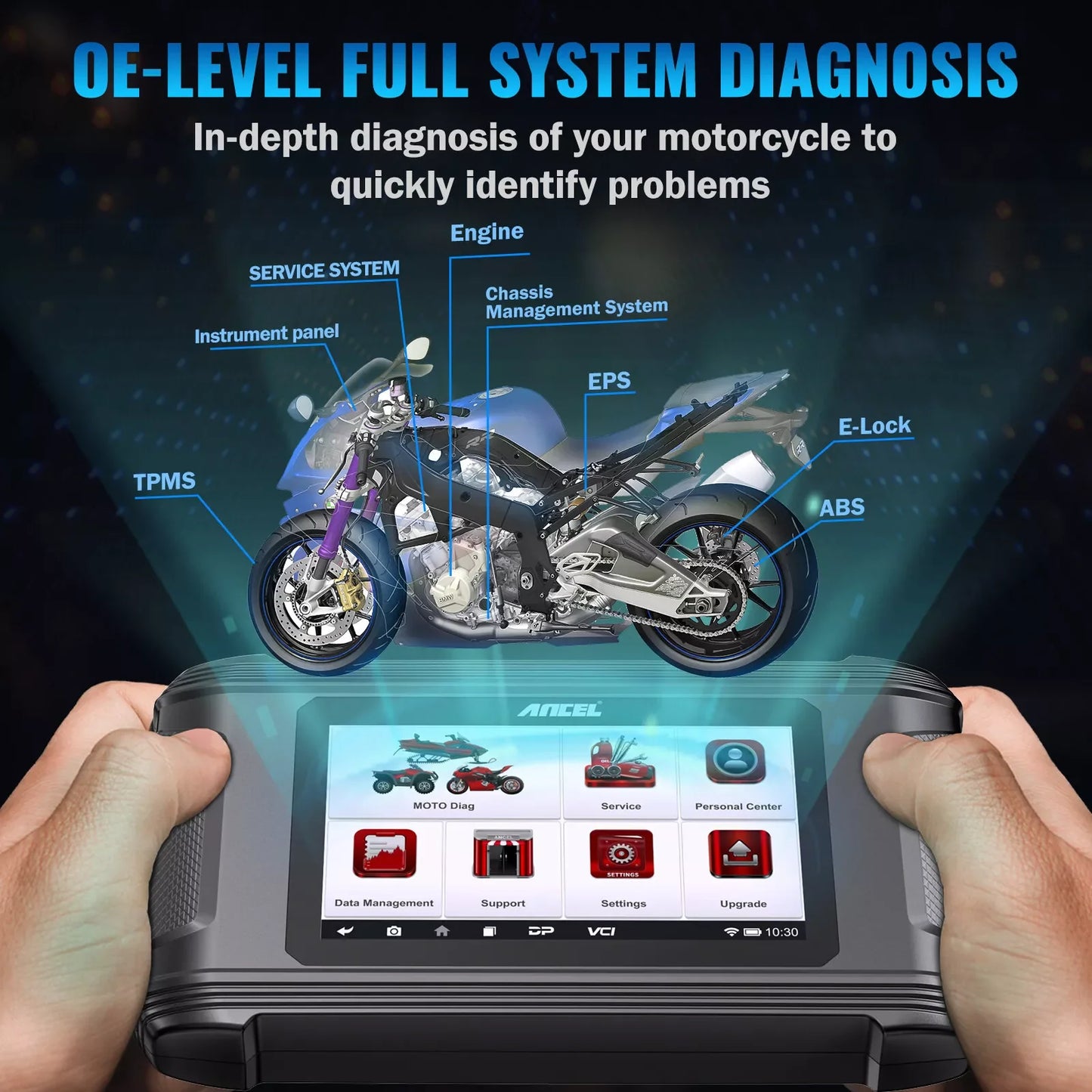 Motorfietsdiagnose – OBD Scanner – Foutcode Uitlezer – Onderhoud Reset – Gasrespons Aanpassing – Compact En Lichtgewicht – Geschikt Voor Meerdere Merken