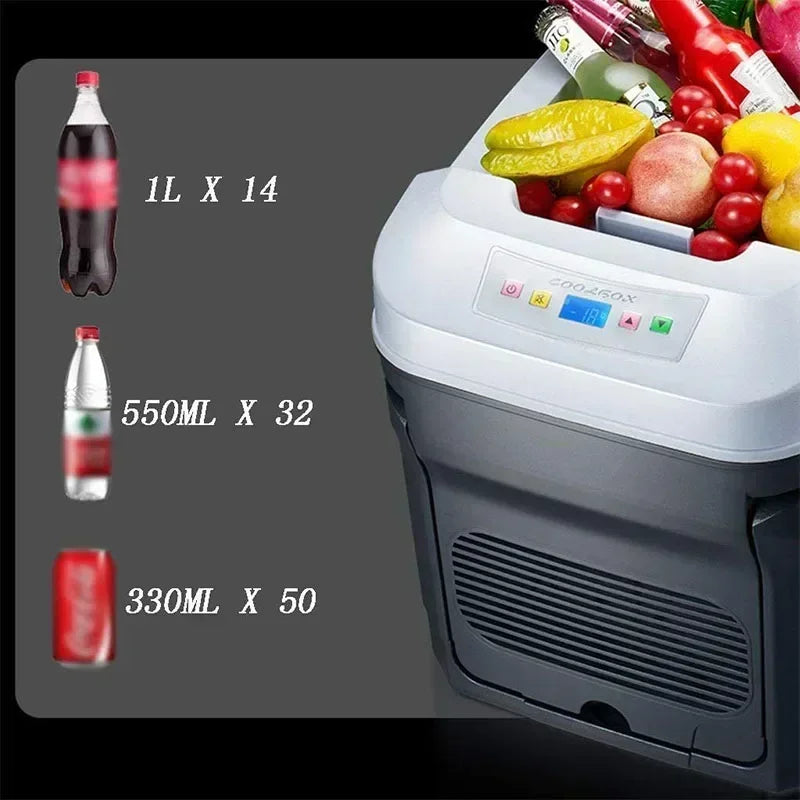 Mini Koelkast – Compacte Koelbox – Draagbare Koelkast – Autokoelkast – 35 Liter – Koelen Tot 0°C – Verwarmen Tot 65°C