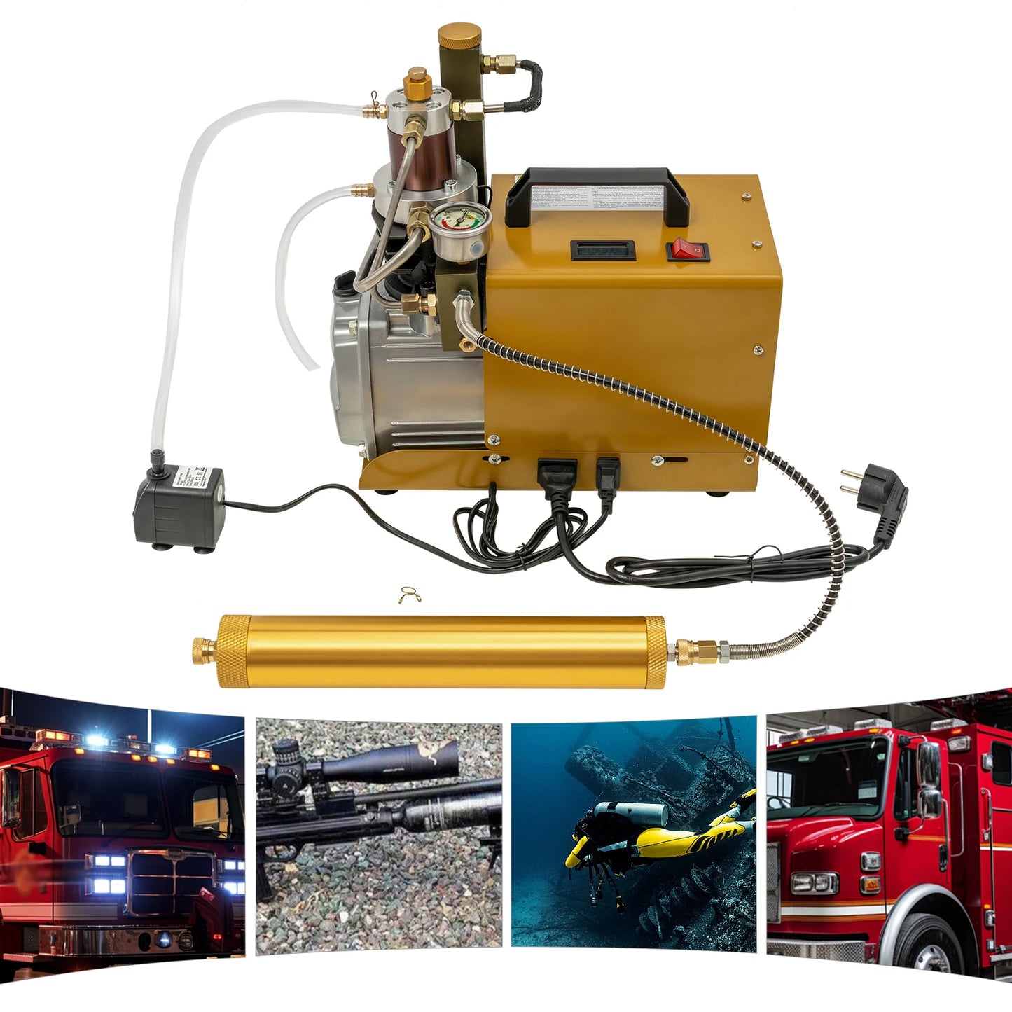 Hogedruk Luchtcompressor – Luchtpomp – Compressor – Elektrische Pomp – Pneumatische Compressor – 1,8 kW Motor – Explosiebeveiliging