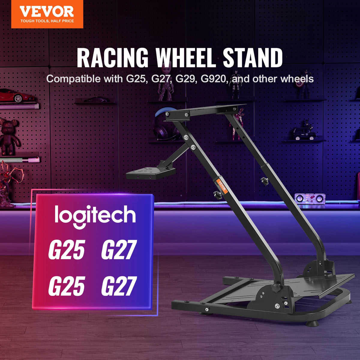 Wielstandaard - Racing Wheel Standard - Race Wheel -Logitech G29 - Logitech Stuurwiel - Logitech G920 - GT Racing Simulator Wielstandaard