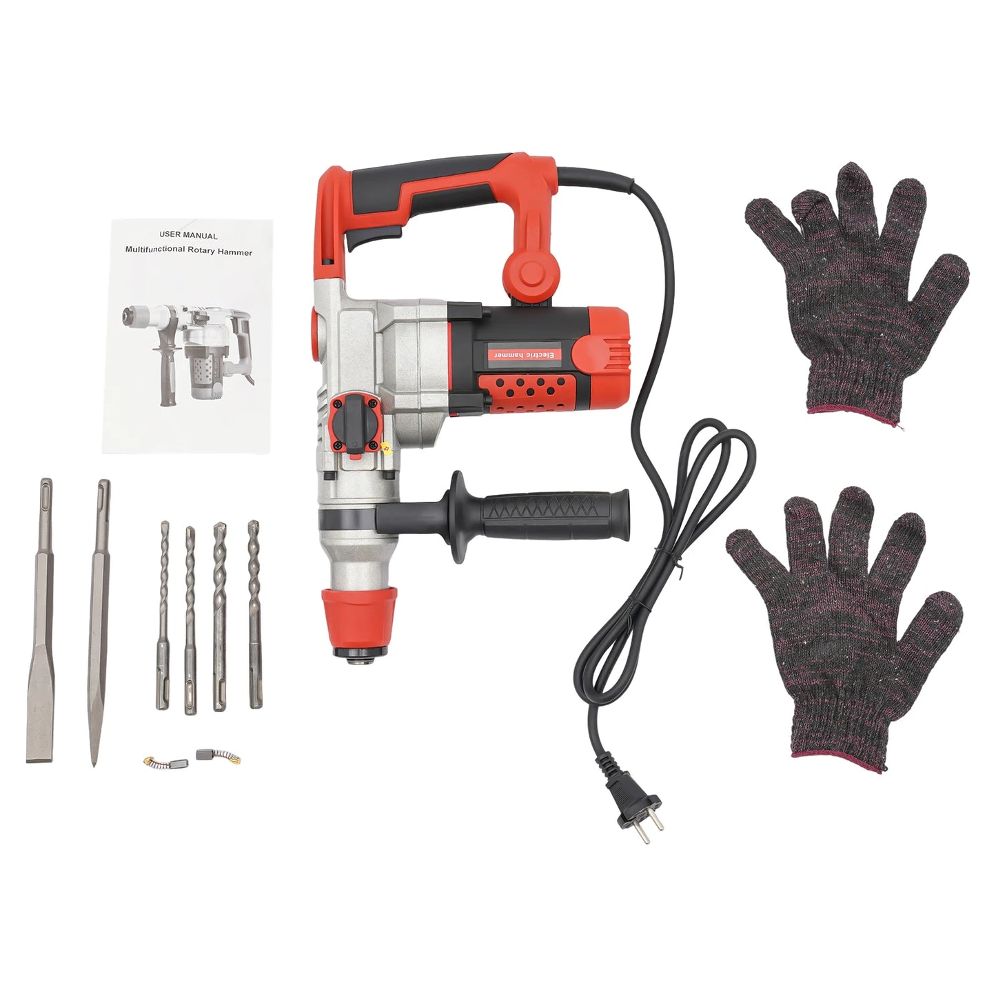 Breekhamer - Boorhamer - Sloophamer - Elektrische Breekhamer - 2200W - SDS+ Boorhamer voor Boren, Sleuven & Slopen