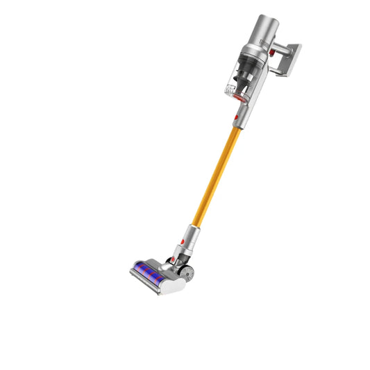 Steelstofzuiger Draadloos - Steelstofzuiger - Stofzuiger - Steelstofzuiger Snoerloos - Krachtige Zuigkracht - 27KPa - 250W - LCD - Geel - QUORE