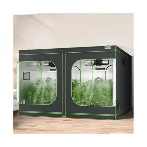 Reflecterende Mylar hydrocultuurtent met kijkvenster - hydrocultuurtent - kweektent - hydrocultuursysteem - hydrocultuurkit - 2000D60x60x80inch - voor groeiende planten