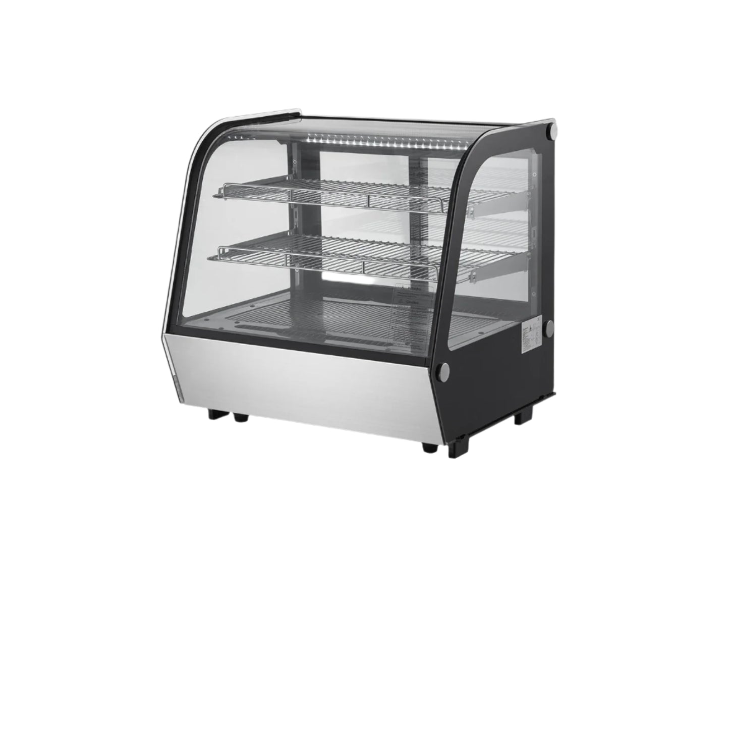 Gekoelde Displaykast – Koelvitrine – Koelkast – Presentatiekast – Bakkerskast – 278 Liter Inhoud – LED-Verlichting - 4,2 Kubieke Voet Boog