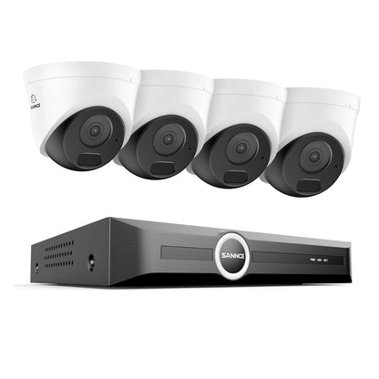 5MP 8-kanaals beveiligingsset – NVR systeem – IP camera set – PoE bewakingscamera – Videobewaking – Kristalhelder nachtzicht – Eenvoudige installatie zonder HDD