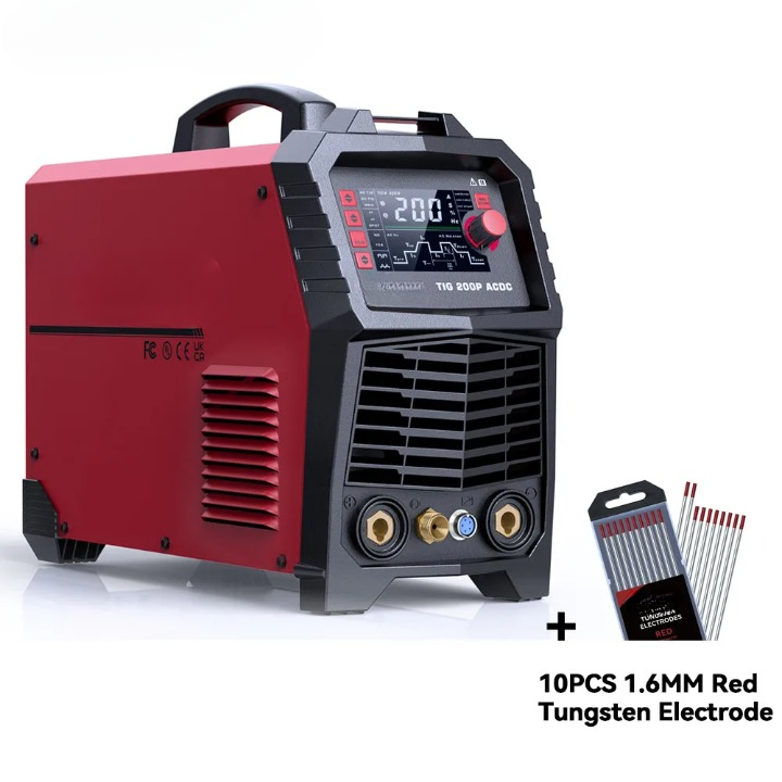 7-in-1 Lasmachine – TIG Lasmachine – AC DC Lasapparaat – MMA Lasser – LED Display – Pulsfunctie - Met 10 Stuks Laselektroden - QUORE