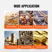 Jewelry Polishing Machine - Rotary Tumbler - Surface Polisher - 45W - 220V - 300W - 5 Speeds - for the Production and Maintenance of Jewelry Metal