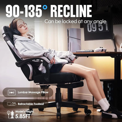 Bureaustoel – Kantoorstoel – Werkstoel – Computersetstoel – Stoel Met Armleuningen – Verstelbare Rugleuning – Ademend Stofbekleding – Zwenkwielen