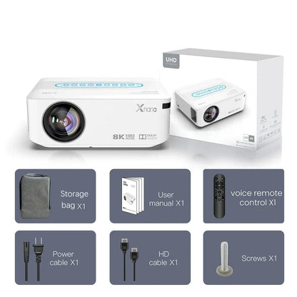 Full HD Android Projector – Beamer – Home Cinema – Multimedia Projector – LED Projector – 1080p Native Resolutie – Draadloze 2.4G/5G Wifi & Bluetooth 5.0