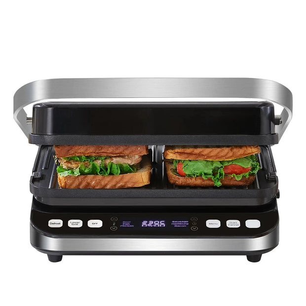 BioloMix Grill Apparaat - Contactgrill - Panini grill - 2000Watt - 180 °C - Tosti Apparaat - Uitneembare/Omkeerbare Platen - QUORE